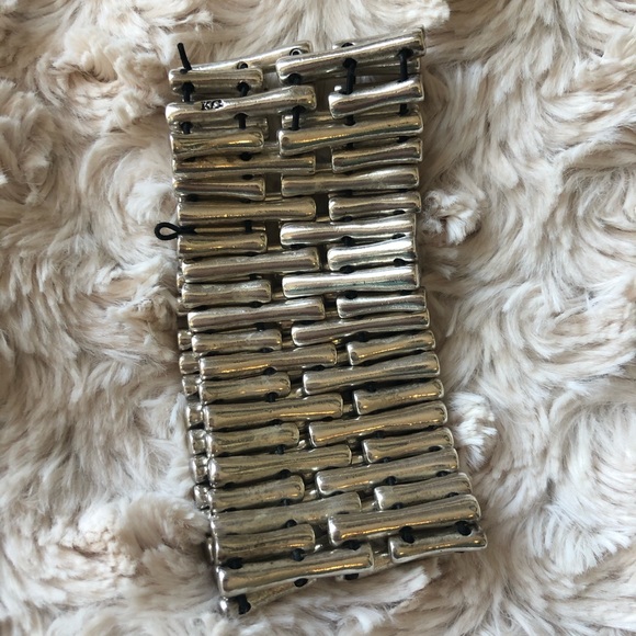 Calvin Klein Silver Tone Stretch Bracelet - Picture 4 of 8